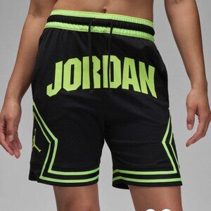 Jordan Sport Dri-FIT Diamond Shorts Black Volt XS Unisex NWOT